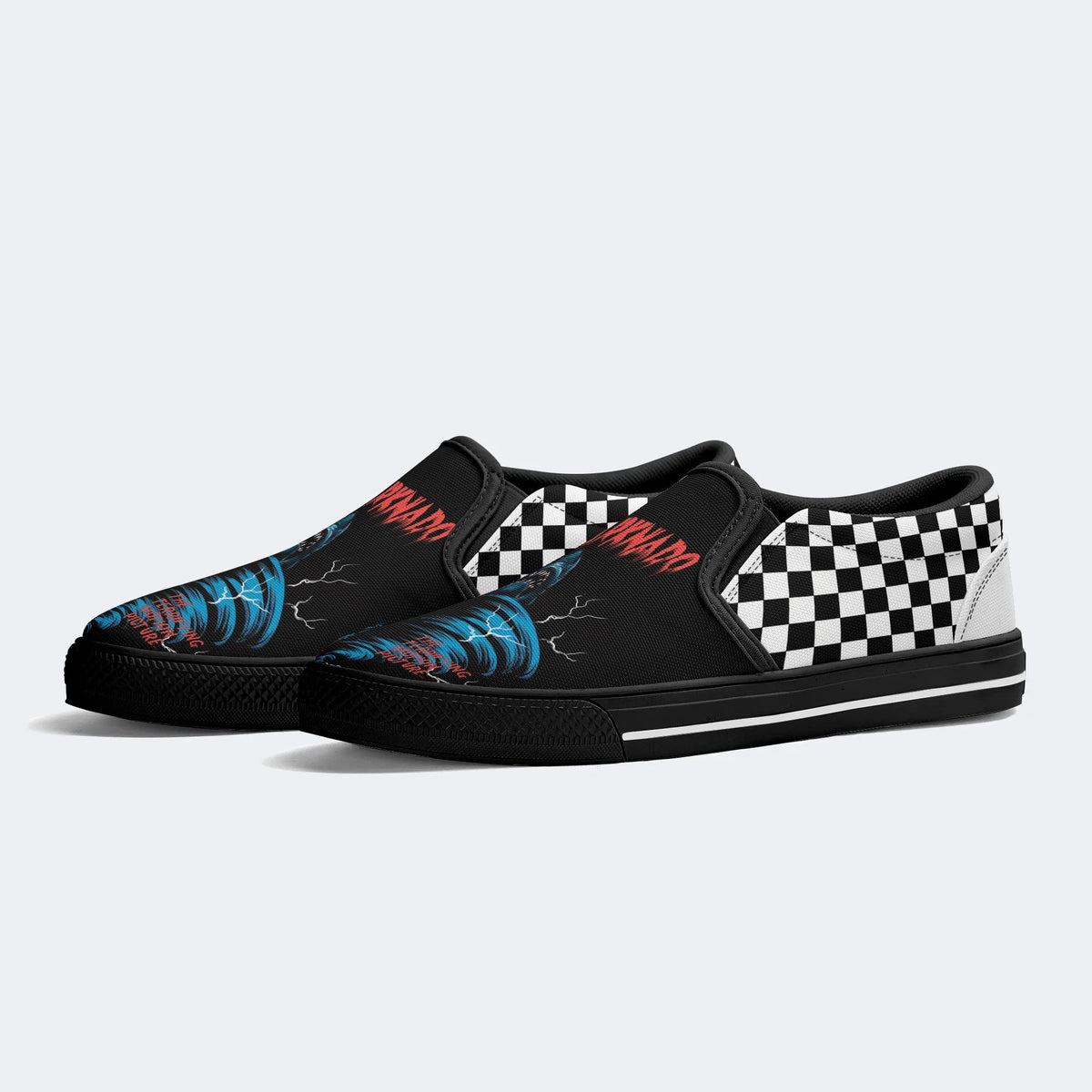 Sharknado Horror Movie Print - Slip On Shoes