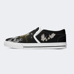 Skull And Butterfly Pattern Print - Slip On Shoes