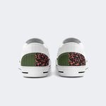 Unisex Skull Print - Slip On Shoes