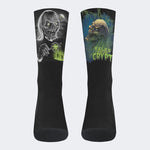 Unisex Tales Crypt Zombie Art Print - Crew Socks