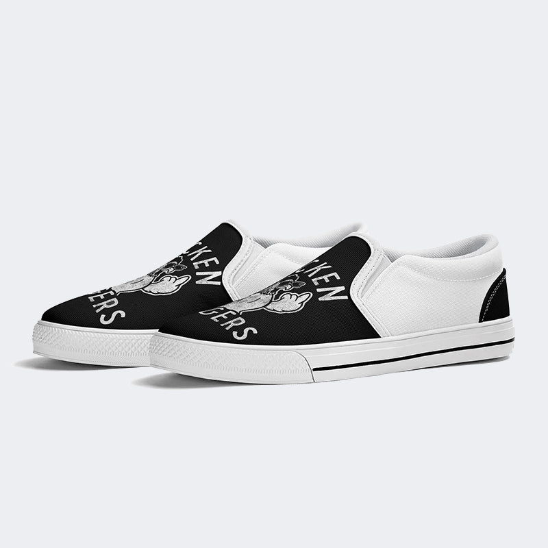 Chicken Middle Fingers Unisex - Slip On Shoes