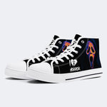 Scream The Grim Reaper Is Coming - High Top Canvas