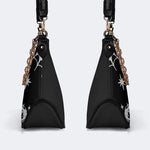 Gothic Eagle And Snake - Leather Crossbody Bag