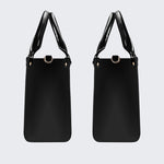 Cat Playing Drums - Leather Handbag