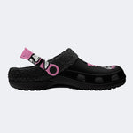 Gothic Skeleton Love Sign - Fur Lined Slippers/Sandals
