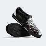 Unisex Horror Goat Skull Print - Slip On Shoes