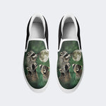 Three Raccoons Vintage Graphic - Slip On Shoes