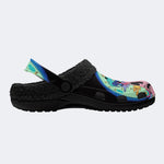 Trippy Skull - Fur Lined Slippers/Sandals