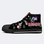Horror Movie Vintage Graphic Print - High Top Canvas