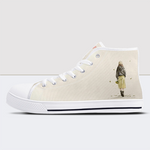 Yellow High Top Canvas Shoes