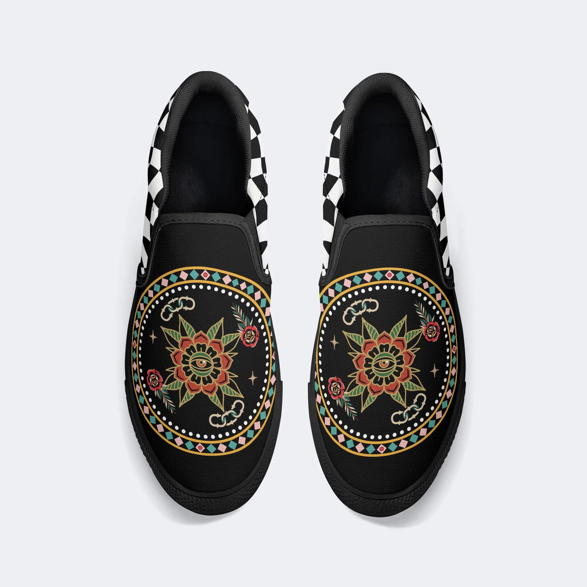 Blooming Eye - Slip On Shoes