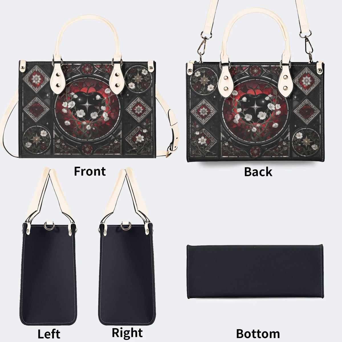 Poison Apple Print Handbag Factory Direct Sales