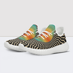 3D Vinylrecords Print Mesh Knit Sneakers