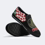 Horror Movie Vintage Print - Slip On Shoes