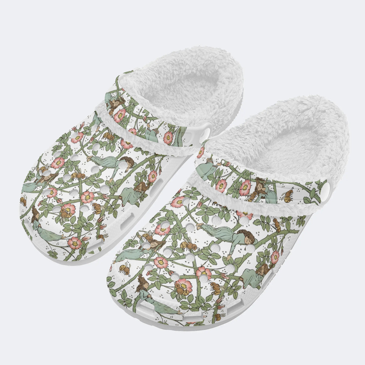 Sleeping Beauty - Fur Lined Slippers/Sandals