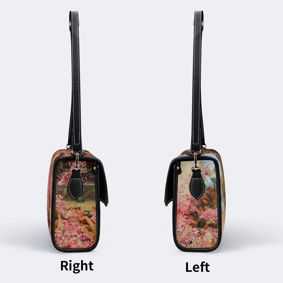 Roses of Heliogabal Print - Leather Satchel Bag