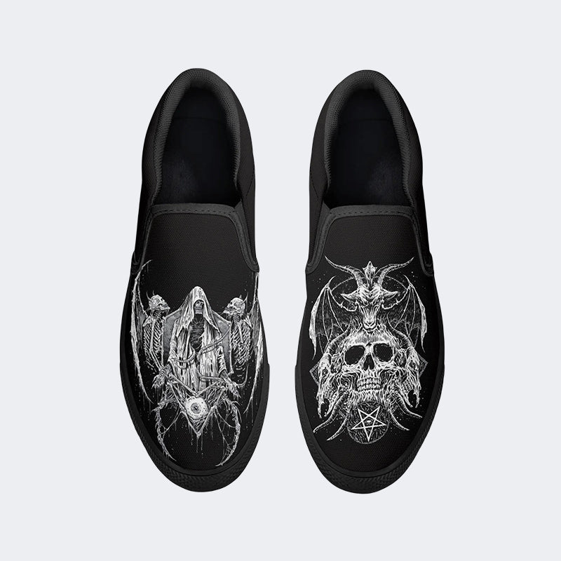 Chaussures à enfiler avec imprimé graphique Figure&amp;Skull 