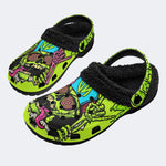 Toxic Trip - Fur Lined Slippers/Sandals