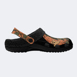 Gothic Spooky Haunted House - Fur Lined Slippers/Sandals