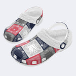 Unisex Classic Print - Fur Lined Slippers/Sandals