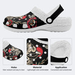 Howling Bear Art Print - Fur Lined Slippers/Sandals