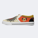 Retro Black Panther Head Print - Slip On Shoes