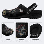 Horror Movie Vintage Graphic - Fur Lined Slippers/Sandals