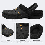 Gothmas Star Moon Bats - Fur Lined Slippers/Sandals
