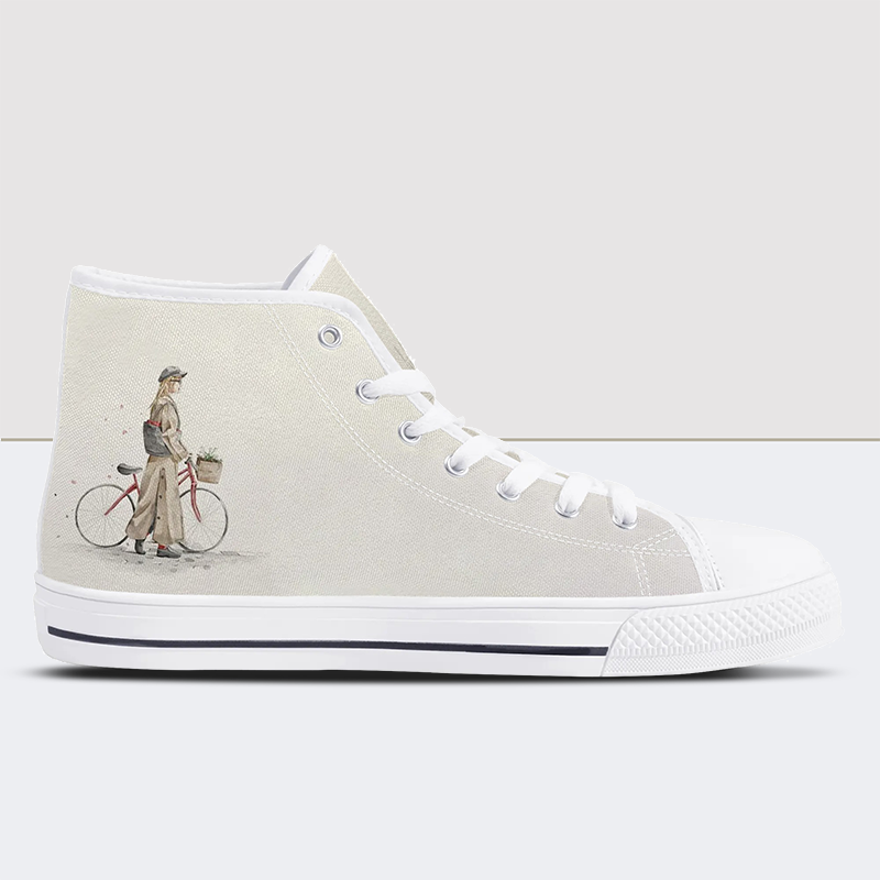 Blue Collection High Top Canvas Shoes