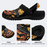 Scary Pumpkin - Fur Lined Slippers/Sandals