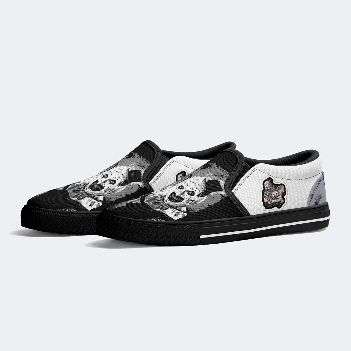 Unisex Horror Print- Slip On Shoes