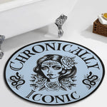 Retro Beauty And Snake Print - Floor Mat