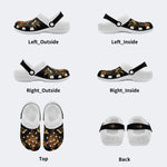 Old School Flame Tiger Print - Fur Lined Slippers/Sandals