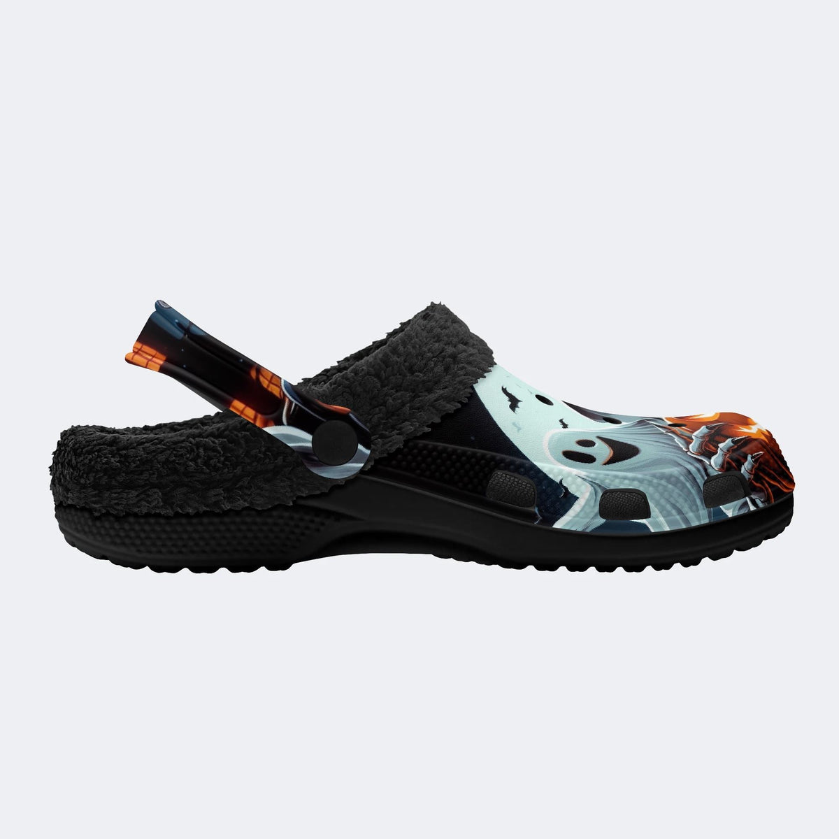 Spooky Halloween Reaper - Fur Lined Slippers/Sandals