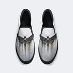 Surreal Death Moth Print - Slip On Shoes