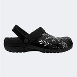 Dark Spider Web - Fur Lined Slippers/Sandals