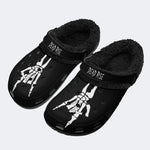 Skeleton Hand Dead Rise - Fur Lined Slippers/Sandals