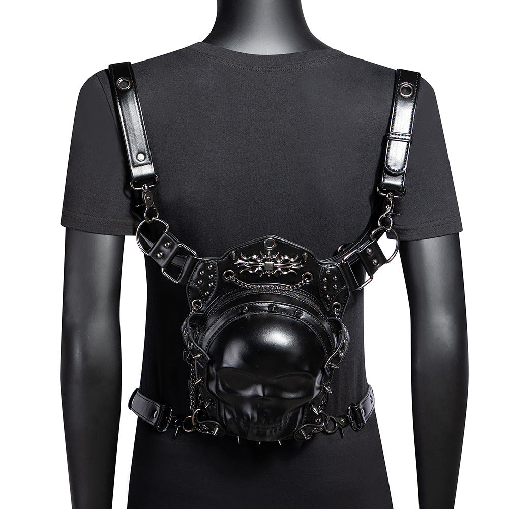 Punk Dark Skull Crossbody Bag