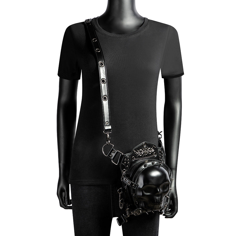 Punk Dark Skull Crossbody Bag