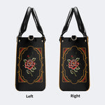 Old School Rock Frog Print - Leather Handbag