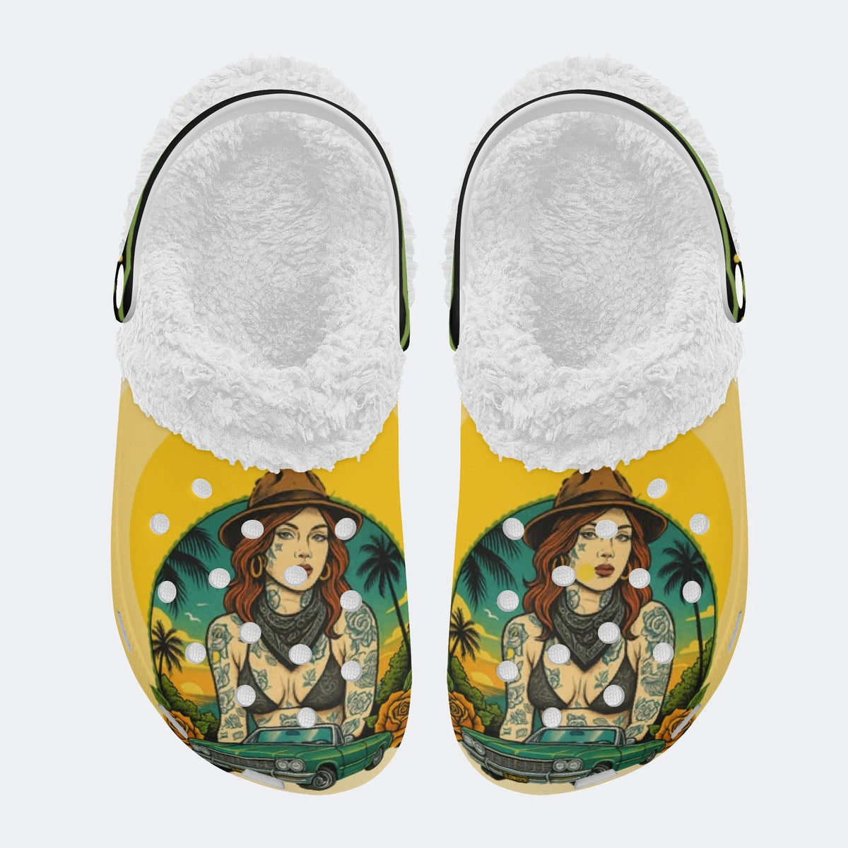 West Coast - Fur Lined Slippers/Sandals