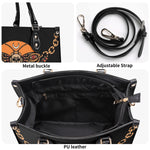Old School Death Moth Vintage Print - Leather Handbag