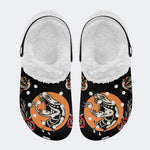 Art Snake Print - Fur Lined Slippers/Sandals