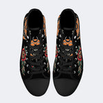 Unisex Death Moth Vintage Print - High Top Canvas