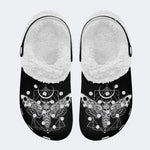 Surreal Death Moth - Fur Lined Slippers/Sandals