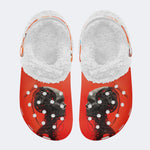 Unisex Robot Print - Fur Lined Slippers/Sandals