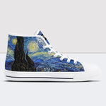 Van Gogh Kunst Sternennacht High Top Canvas Schuhe