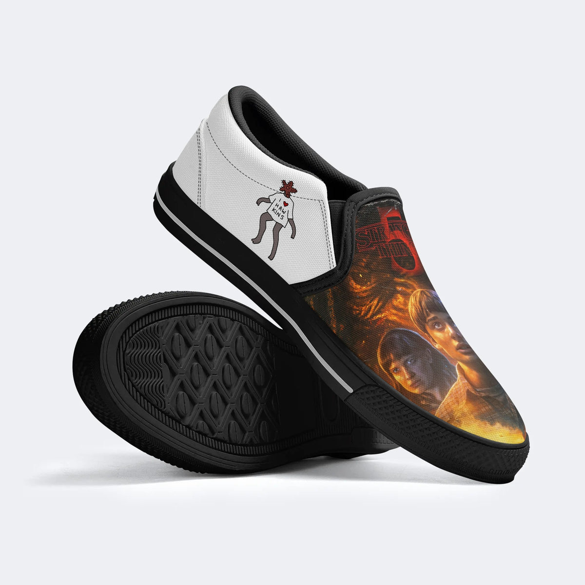 Strange Thing Print - Slip On Shoes