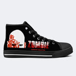 Horror Zombie Printed - High Top Canvas