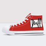 Duff Series Red High Top Canvas Shoes